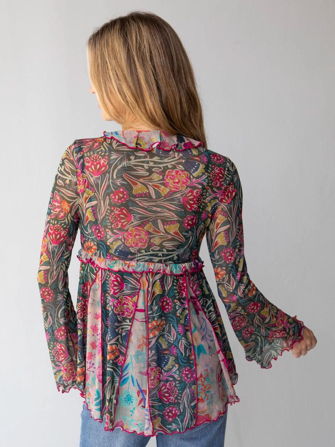 Sierra Ruffle Mesh Top Product Image