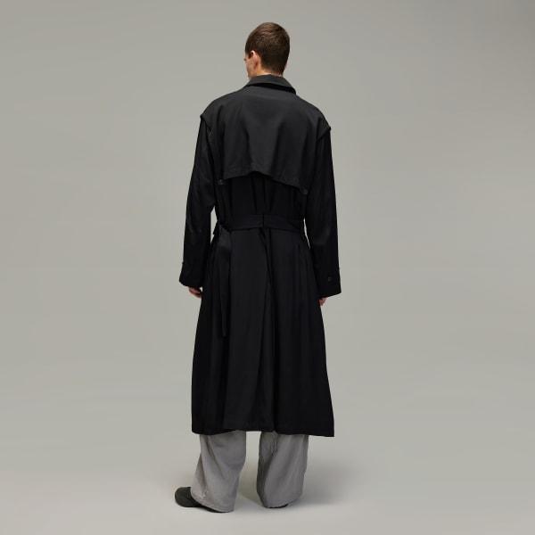 adidas Y-3 Rayon Twill Coat Black L Mens Product Image