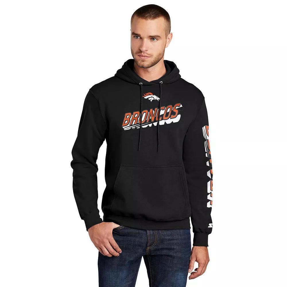 Men's Starter  Charcoal Philadelphia Eagles Arch Over Logo Pullover Hoodie, Size: XXL Product Image