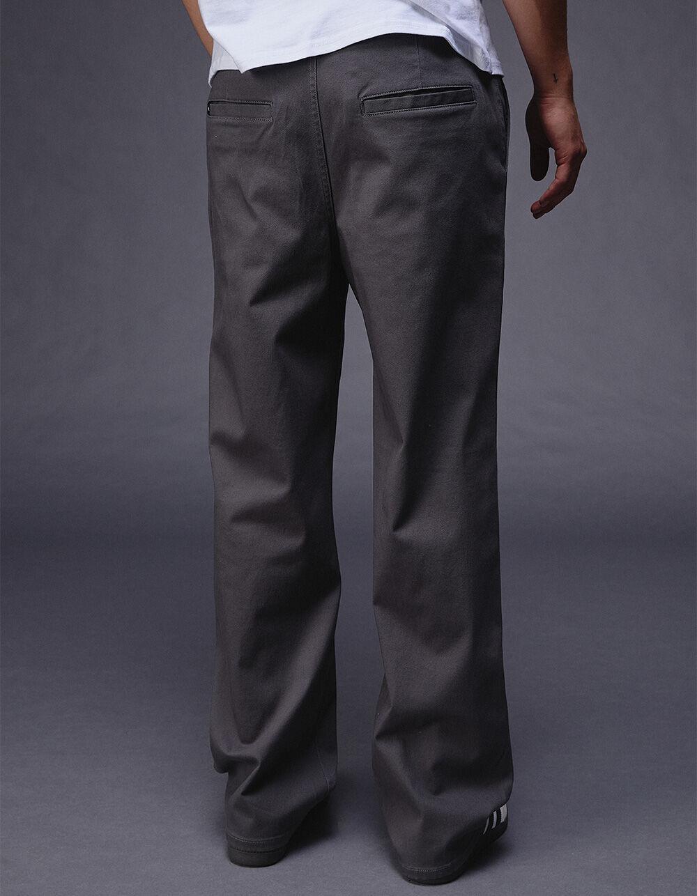 RSQ Mens Loose Fit Stretch Chino Pants - CHARCOAL Product Image