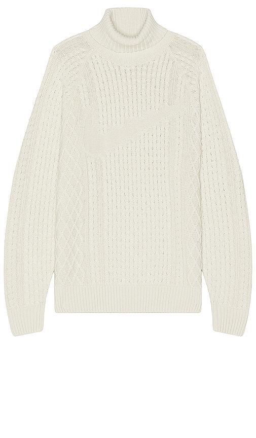 Nike Mens Life Cable Knit Turtleneck Sweater Product Image