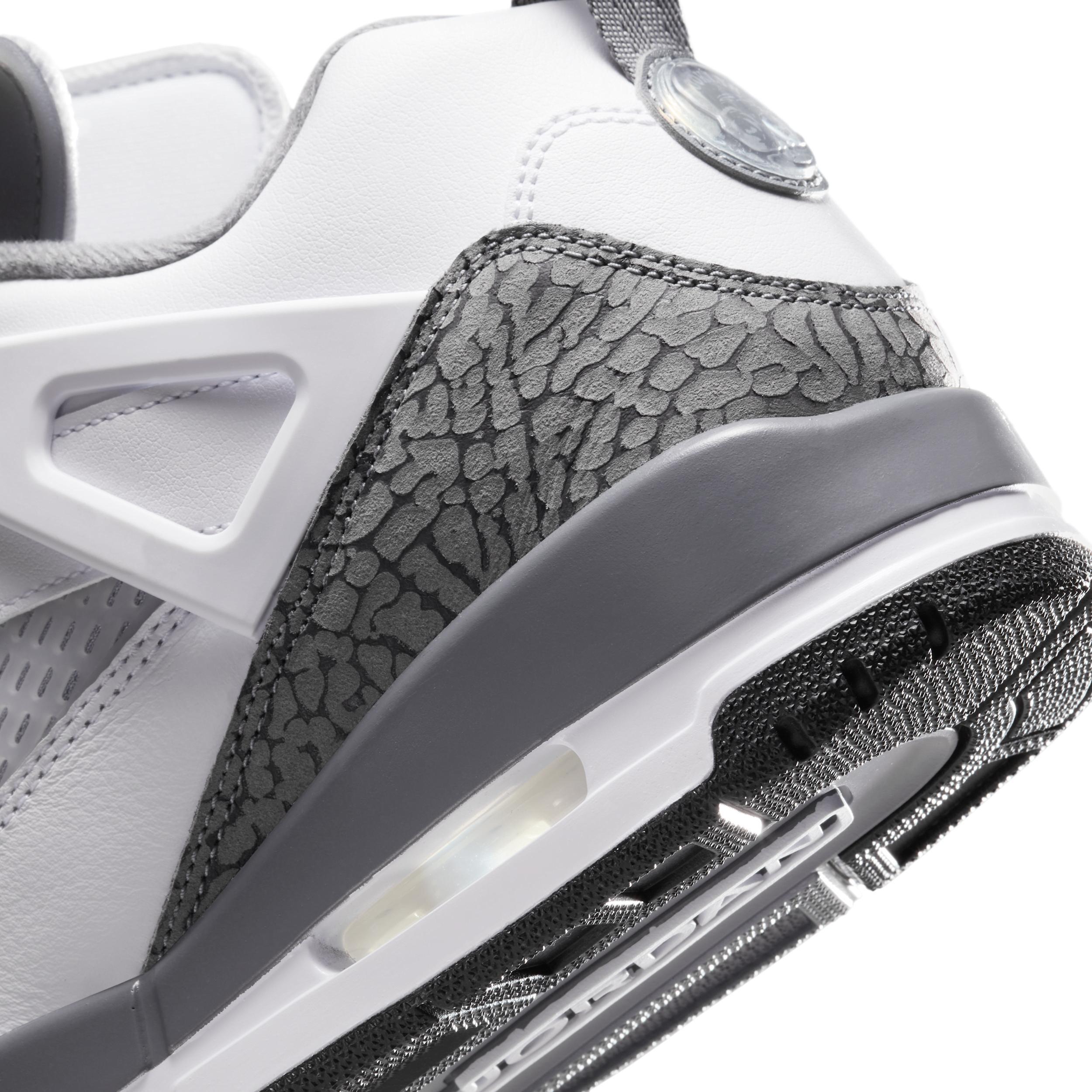 Jordan Mens Spizike Low Casual Shoes in White/Cool Grey/Anthracite Product Image