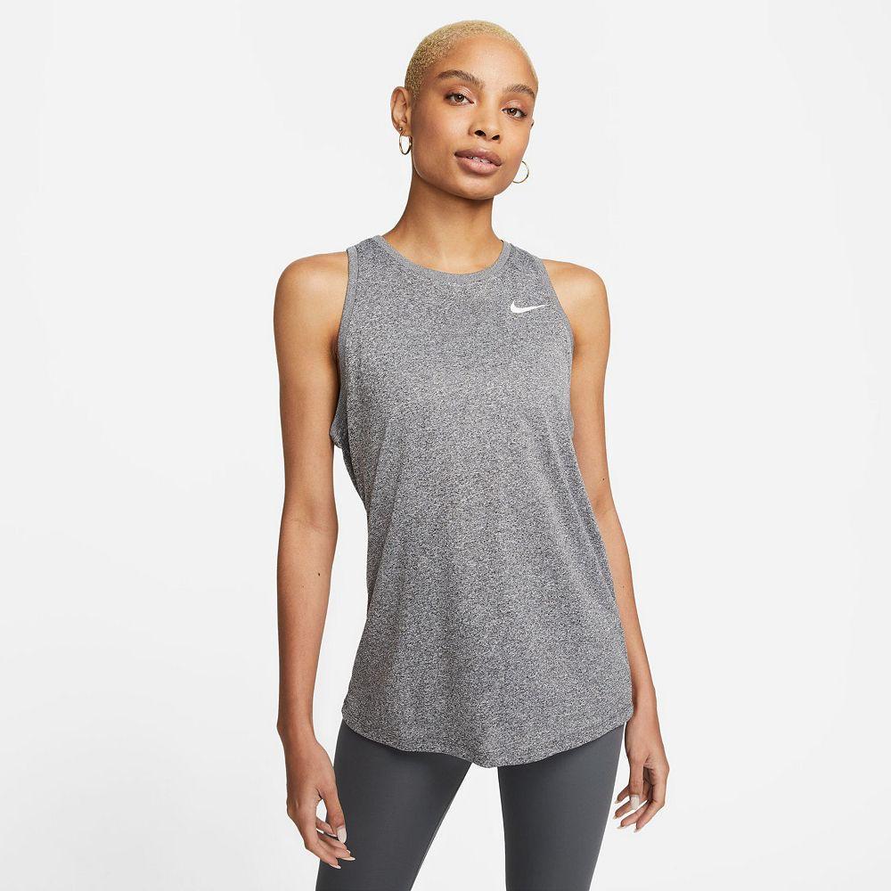 Women's Nike Dri-FIT Tank Top, Size: Medium, Black Grey Product Image