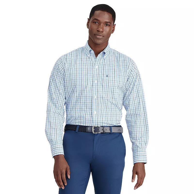 Men's IZOD Classic Button-Down Shirt, Size: Small, Mazarine Blue Product Image