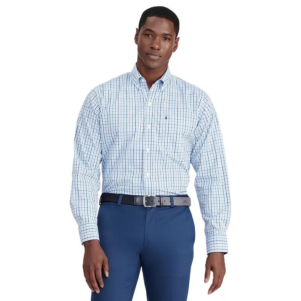 Men's IZOD Classic Button-Down Shirt, Size: Small, Mazarine Blue Product Image