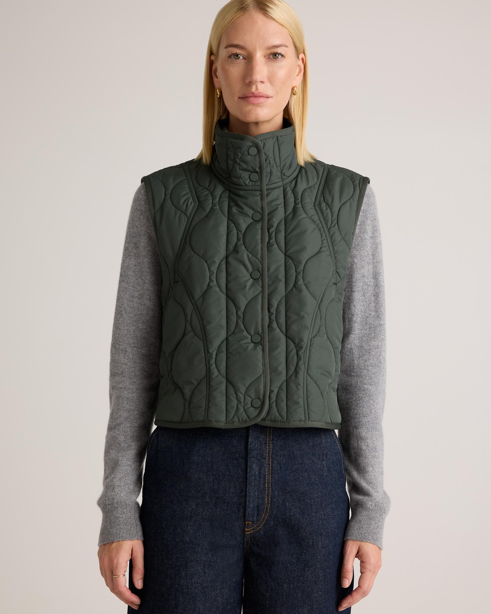 Quince | Women's Featherless Quilted Puffer Vest Recycled Polyester Product Image