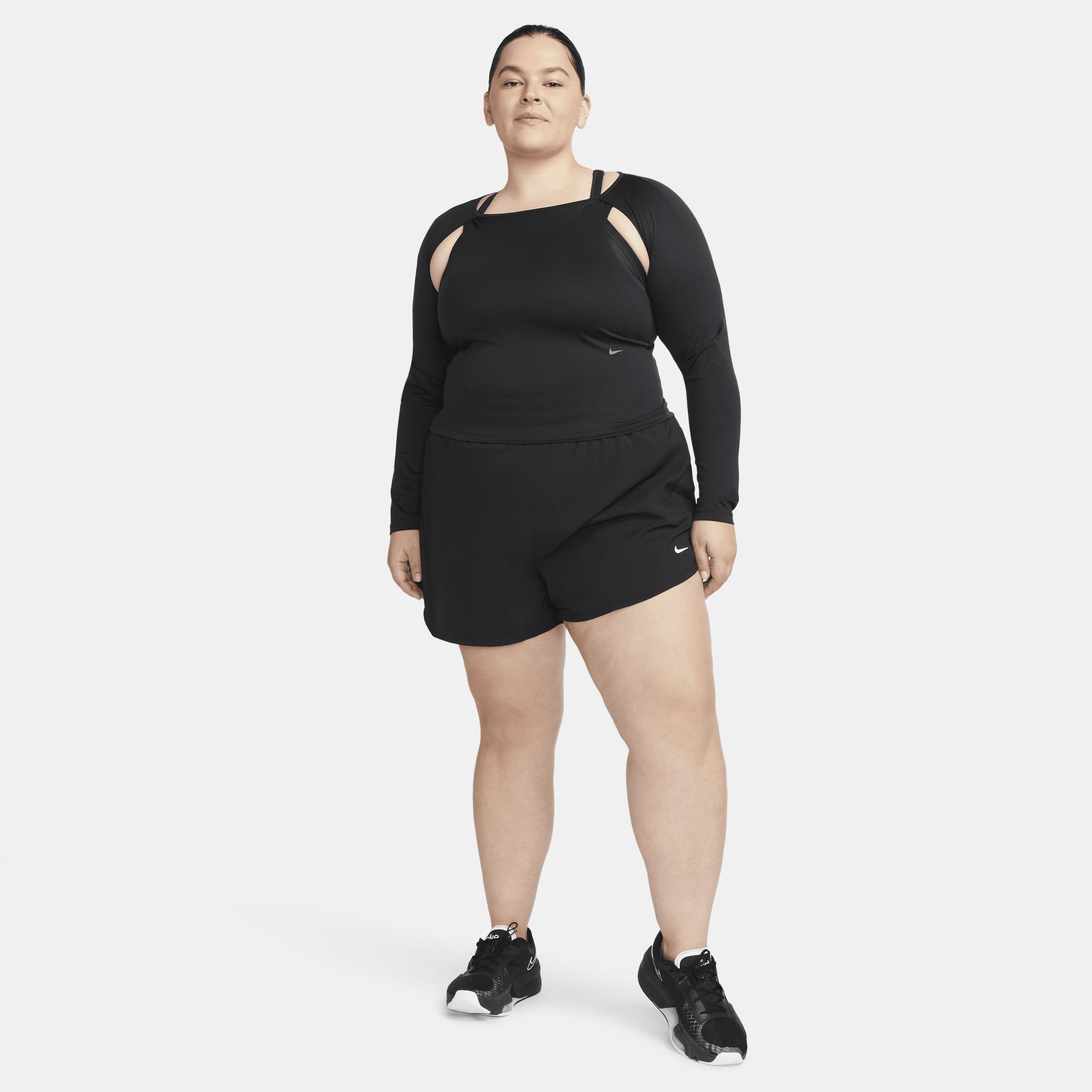 Nike Women's Dri-FIT One Ultra High-Waisted 3" Brief-Lined Shorts (Plus Size) Product Image