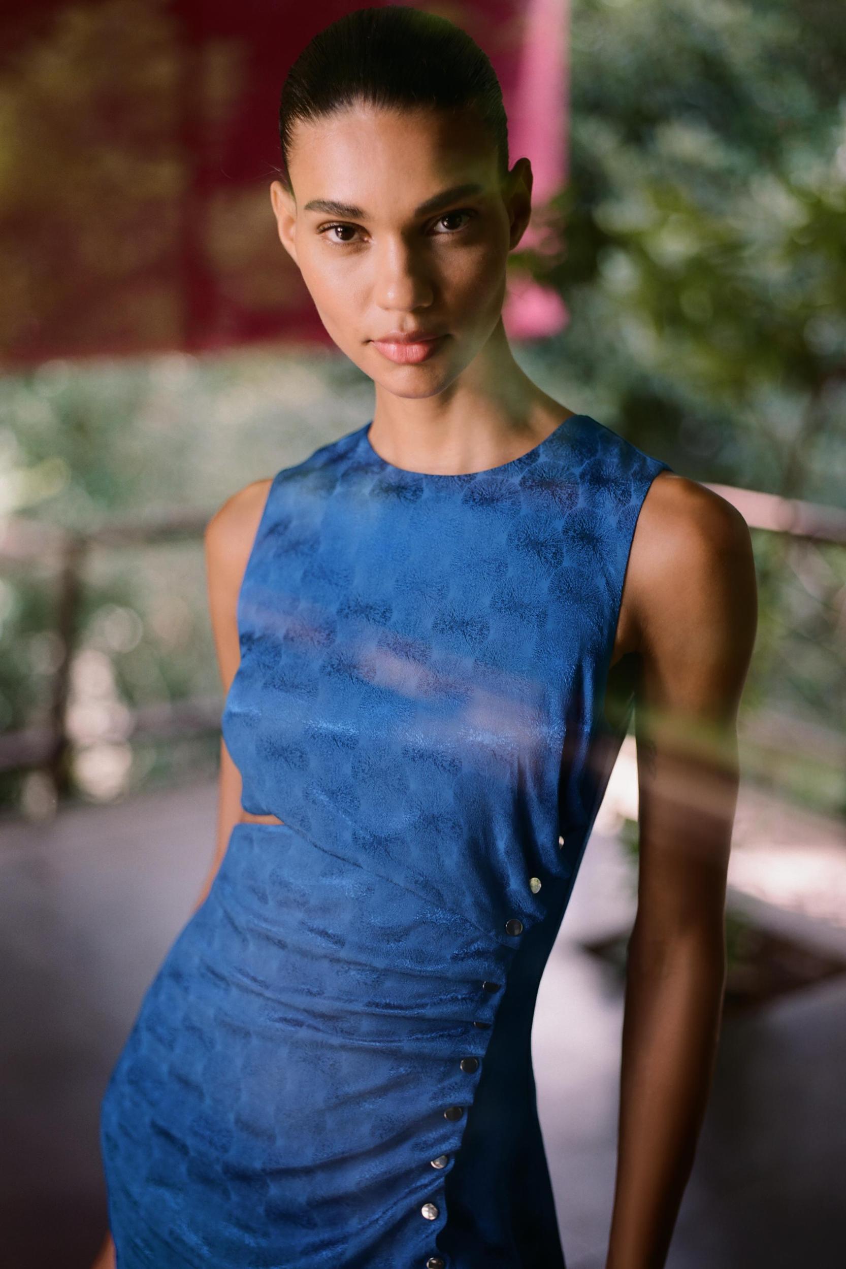 JACQUARD MIDI DRESS Product Image