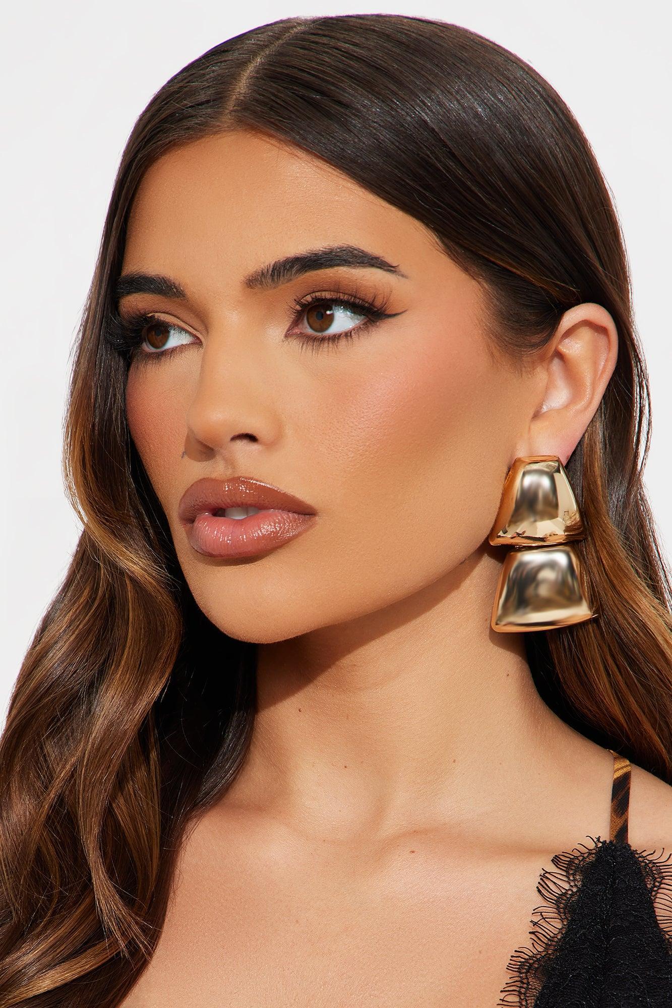 Beautiful Treasures Earrings - Gold Product Image