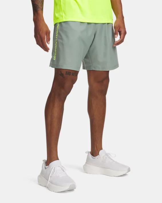 Men's Under Armour 8.25-in. Woven Wordmark Shorts, Size: Medium, Noble Product Image