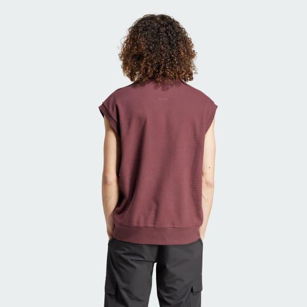 adidas Elevated All SZN Cloud Jersey Sleeveless Crew Tee Black 2XL Mens Product Image