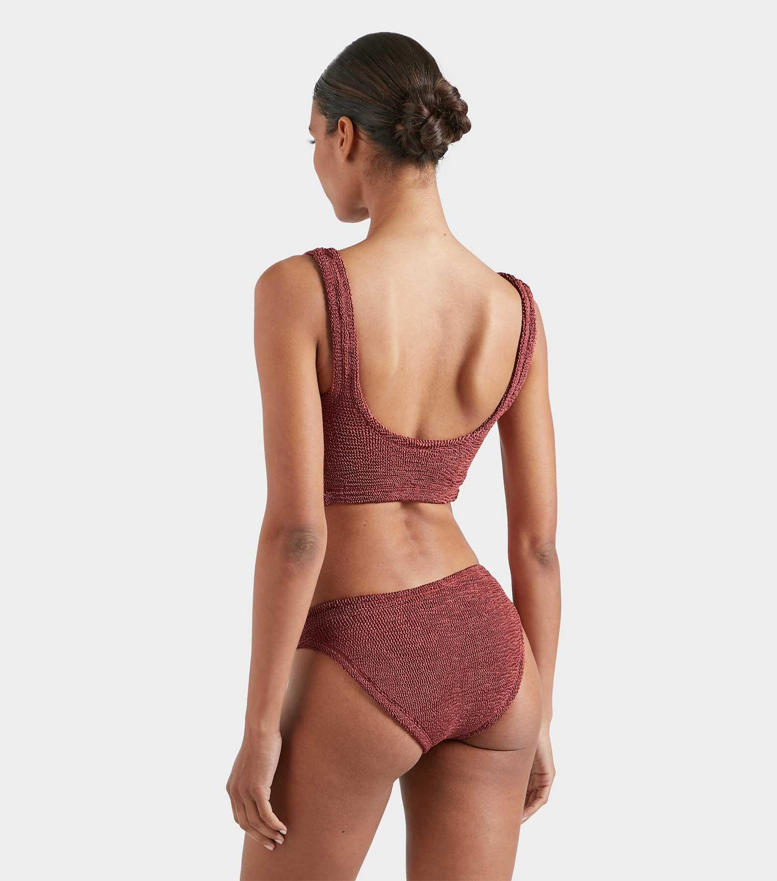 Coverage Juno Bikini - Metallic Rosewood Product Image