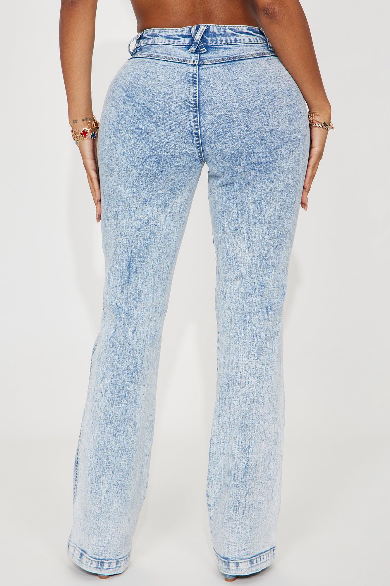 Play Your Roll Bootcut Jeans - Light Wash Product Image