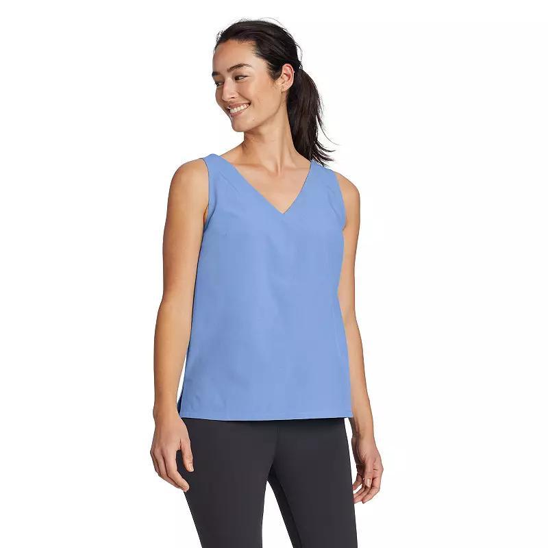 Women's Eddie Bauer Departure V-Neck Tank Top, Size: XL, Black Product Image