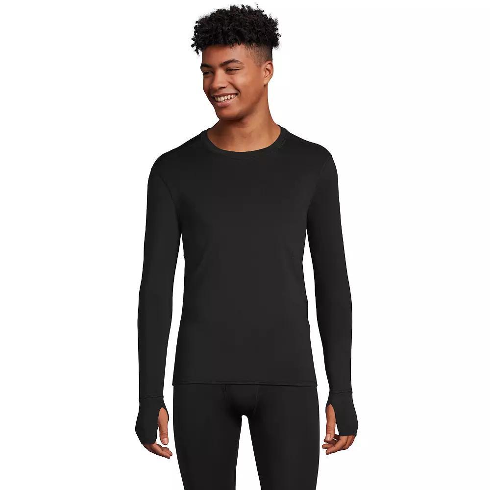 Men's Lands' End Flex Performance Crewneck Top, Size: XL, Deep  Blue Product Image