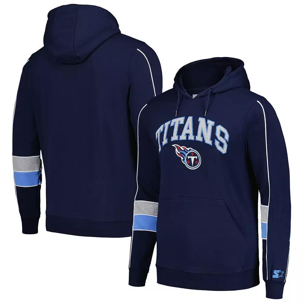 Men's Starter Royal Buffalo Bills Captain Pullover Hoodie, Size: 2XL, Blue Product Image