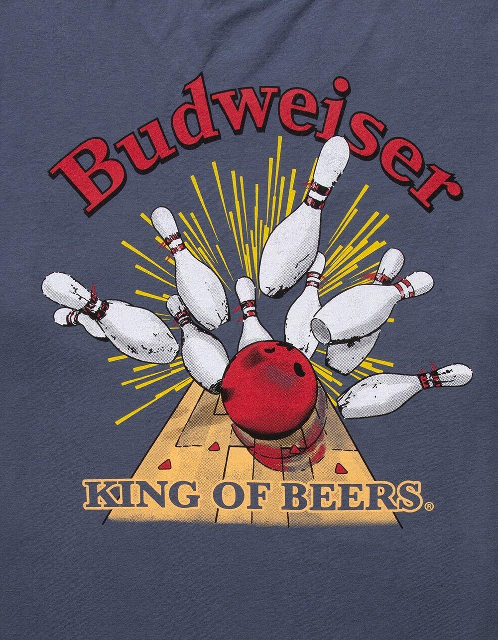 BUDWEISER Bowling Break Mens Tee - NAVY Product Image