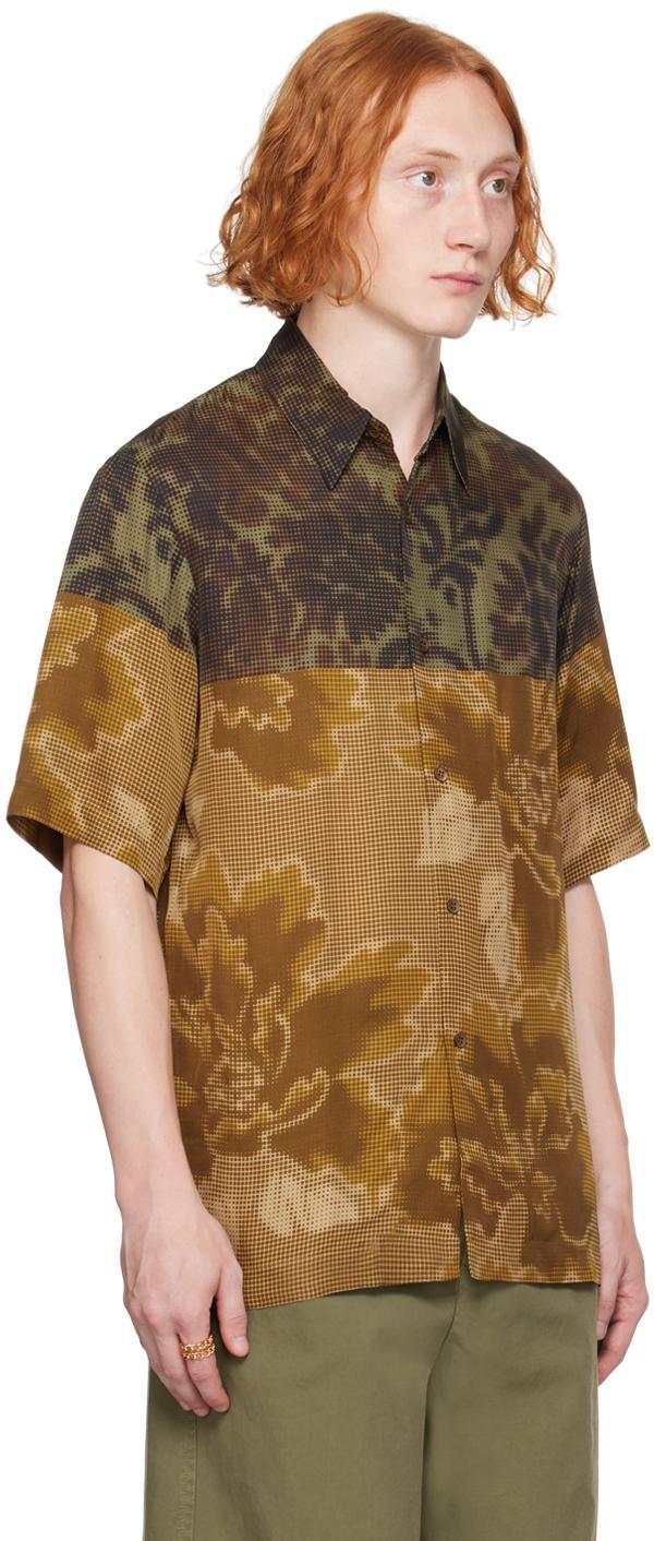 DRIES VAN NOTEN Floral Print Short Sleeve Shirt In Multicolor Product Image
