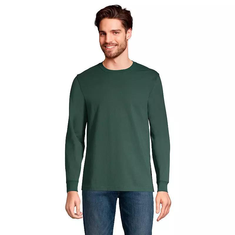Big & Tall Lands' End Super Tee, Men's, Size: Medium Tall, Black Product Image