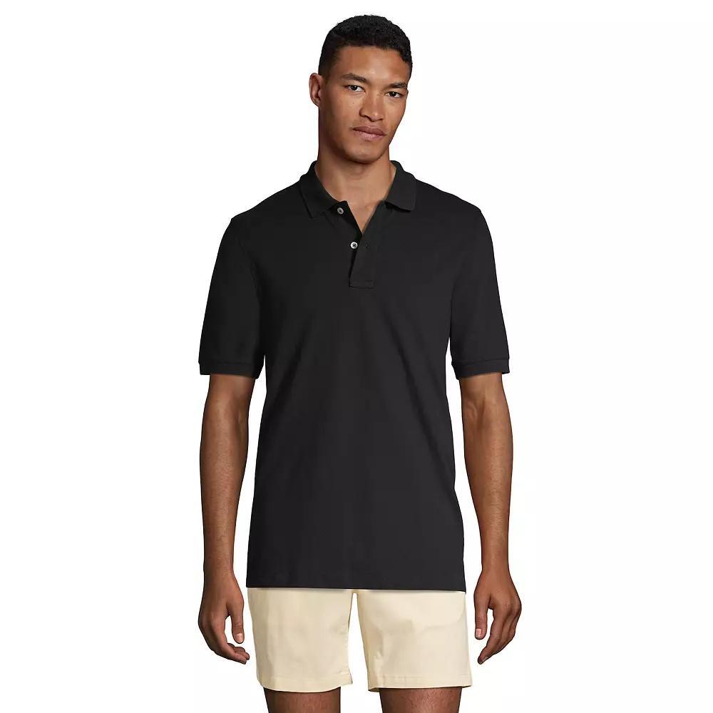 Men's Lands' End Comfort-First Mesh Polo Shirt, Size: XL, Black Product Image