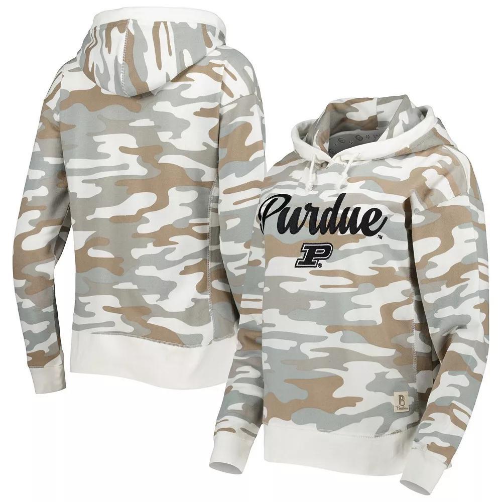 Women's Pressbox Camo Purdue Boilermakers San Pablo Pullover Hoodie, Size: Small, Green Product Image