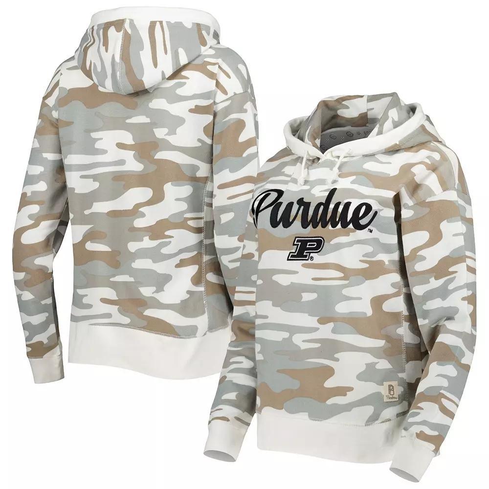 Women's Pressbox Camo Purdue Boilermakers San Pablo Pullover Hoodie, Size: Small, Green Product Image