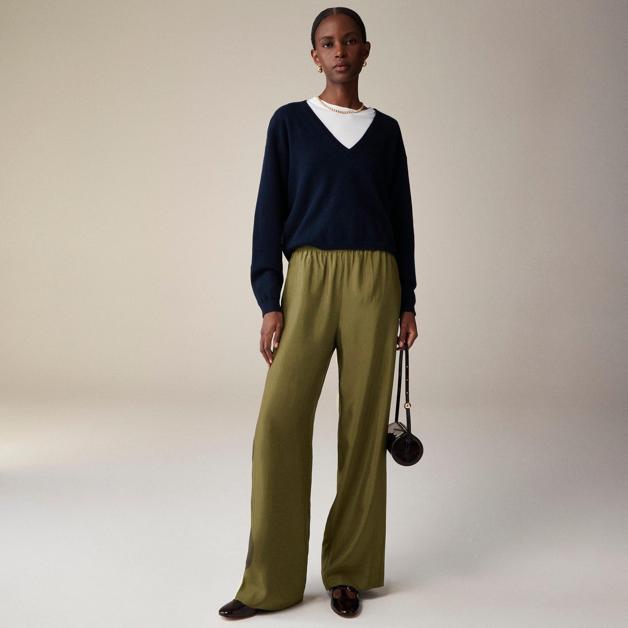 Stratus pant in textured satin Product Image