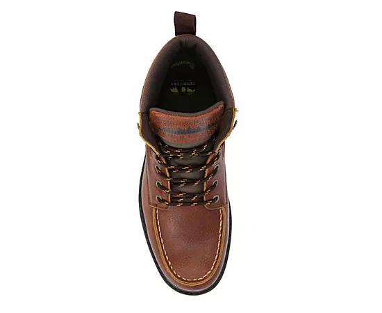 Mens Territory Timber Tru Comfort Foam Water Resistant Moc Toe Lace-up Ankle Boots Product Image