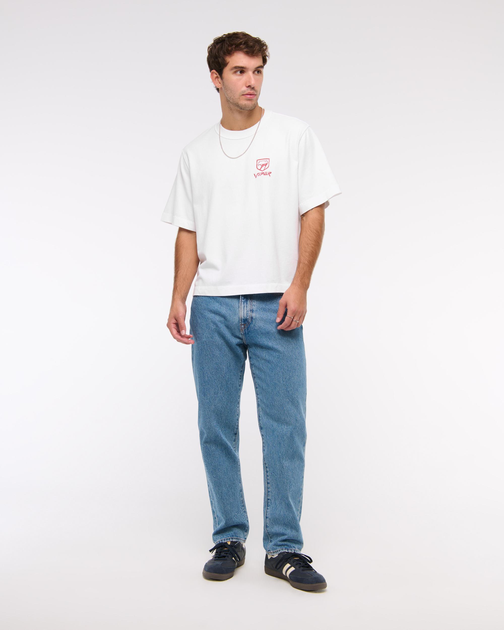 Premium Heavyweight Cropped Viper Graphic Tee Product Image