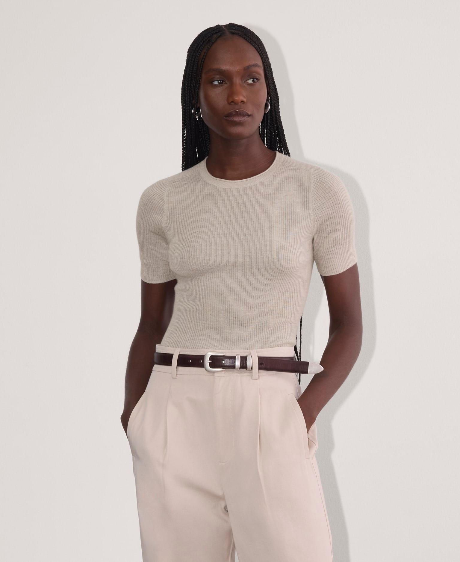 Womens Sweater T-Shirt in Ultrasoft Merino by Everlane Product Image
