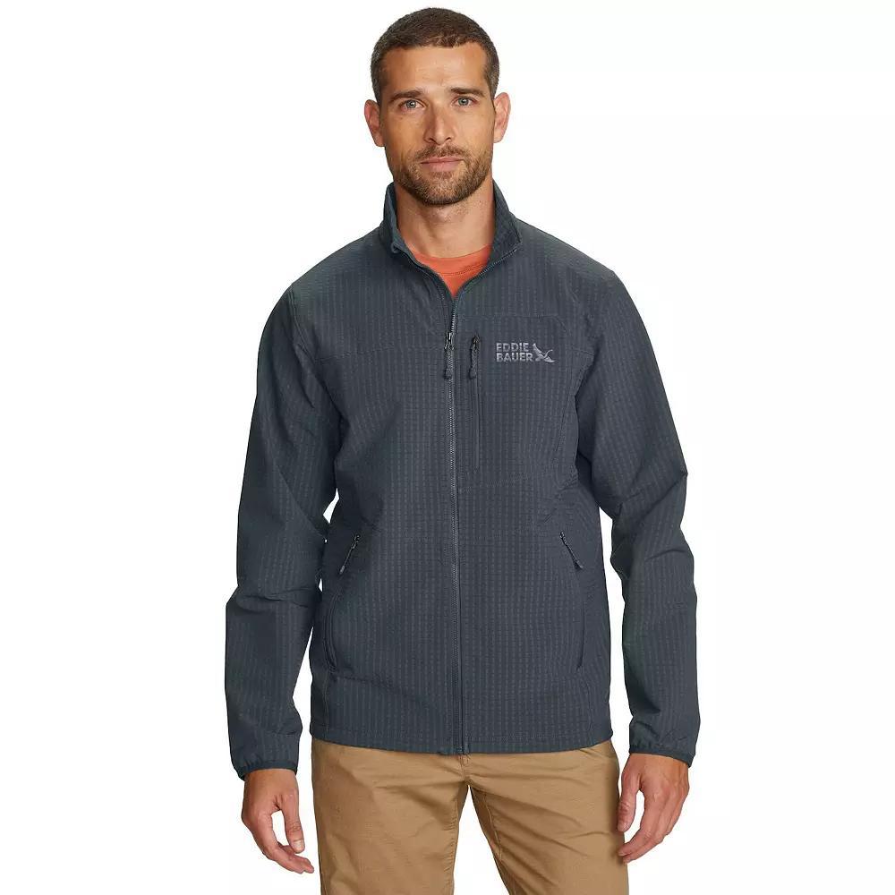 Big & Tall Eddie Bauer Sandstone Grid Lightweight Softshell Jacket, Men's, Size: Large Tall, Blue Product Image