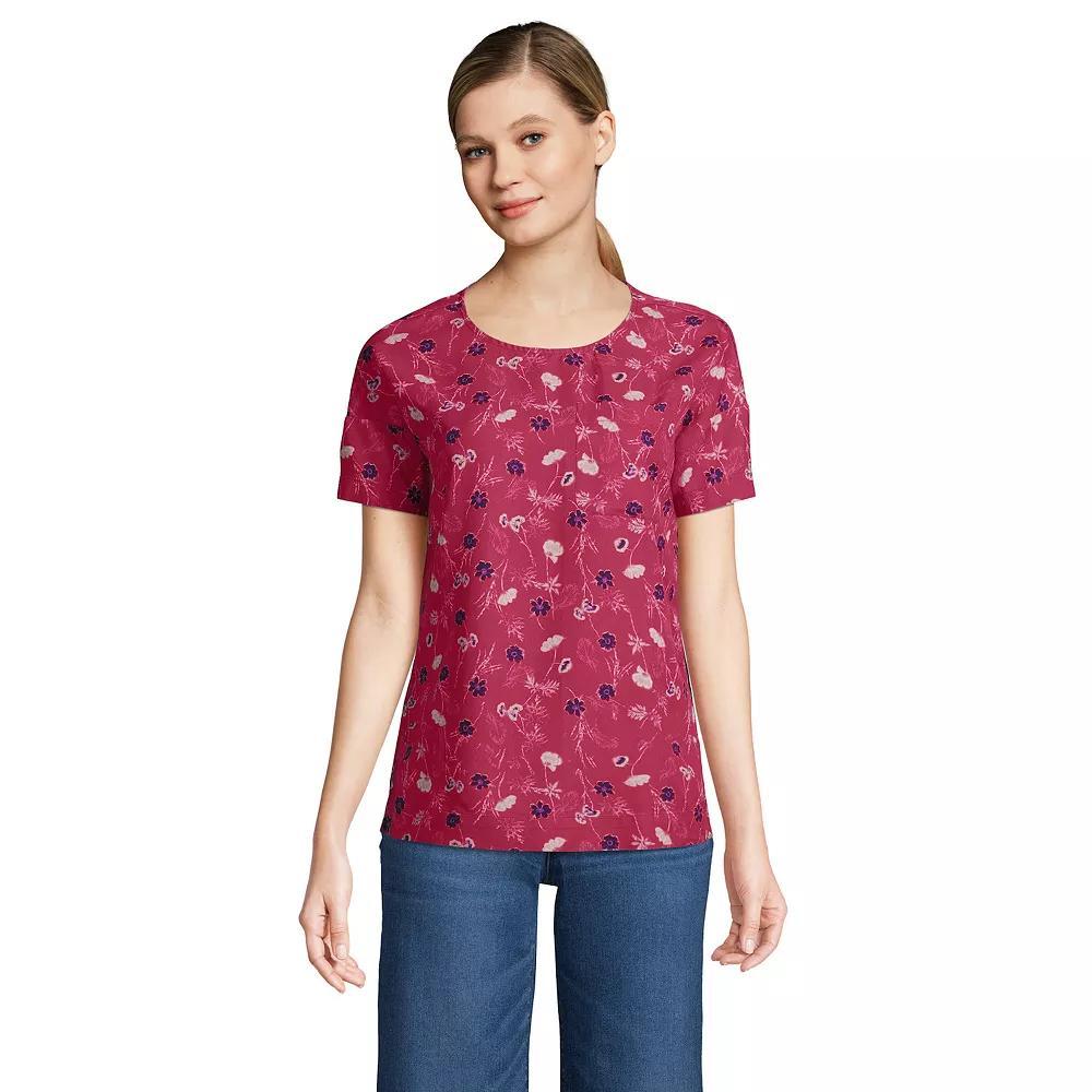 Petite Lands End Short Sleeve Tee, Womens Product Image