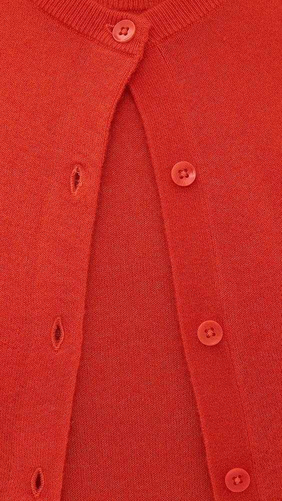 Tibi Skinlike Mercerized Wool Shrunken Cardigan | Shopbop Product Image