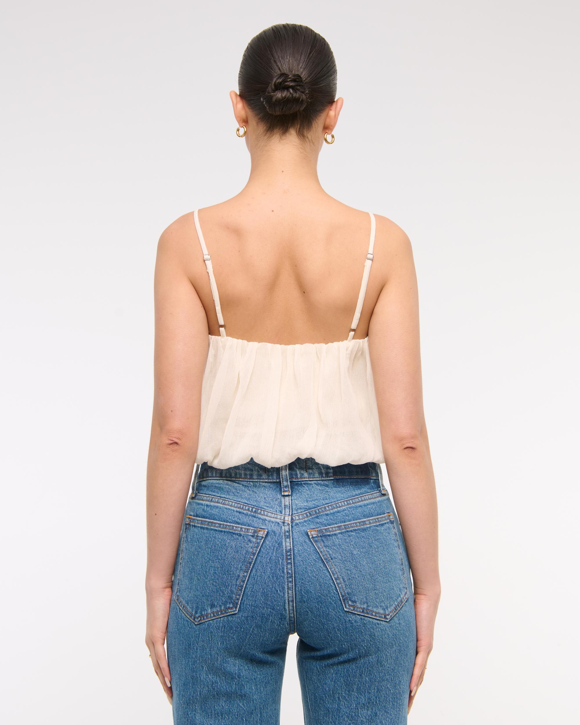 Sheer Bubble Hem Cami Product Image