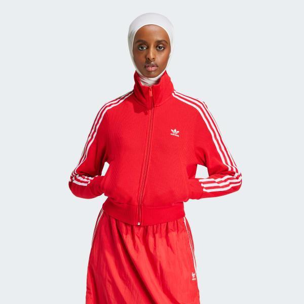 adidas Adicolor Knit Top Mineral Green XS Womens Product Image