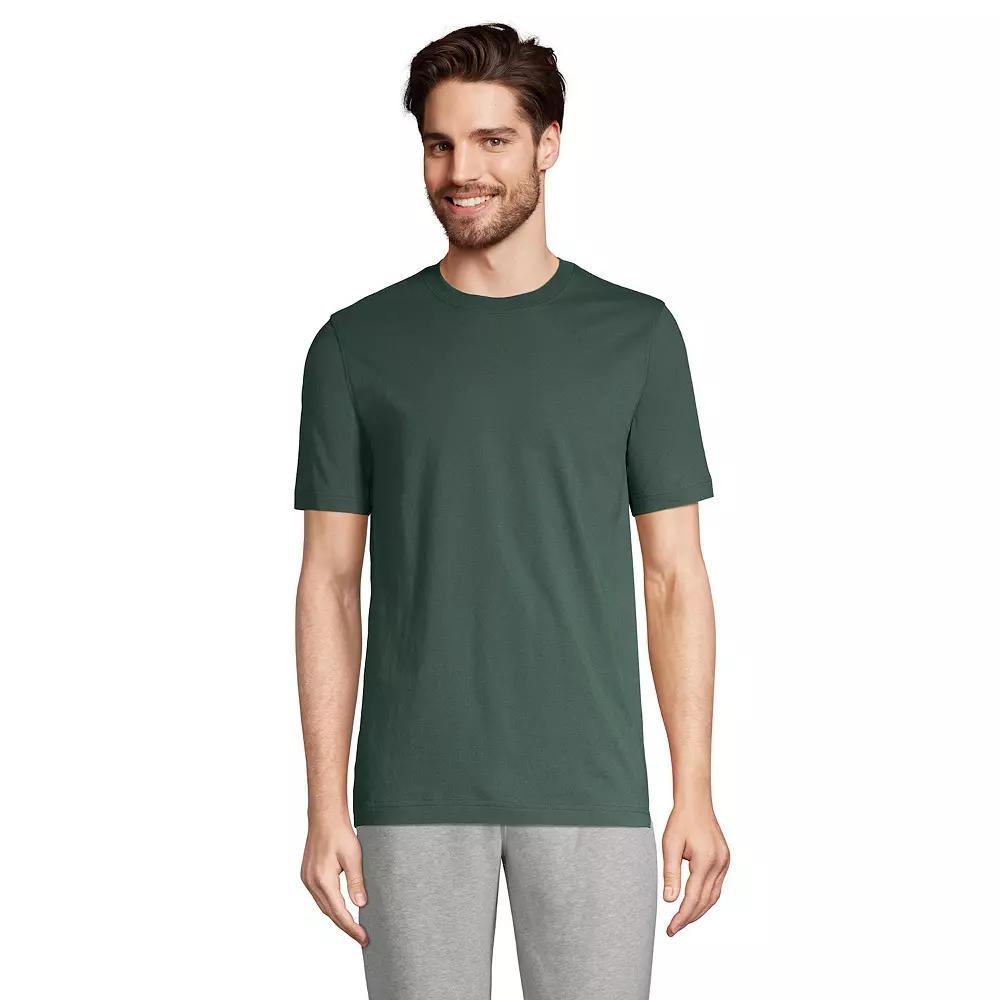 Men's Lands' End Super-T Short Sleeve T-Shirt, Size: Small, Deep Woodland Green Product Image