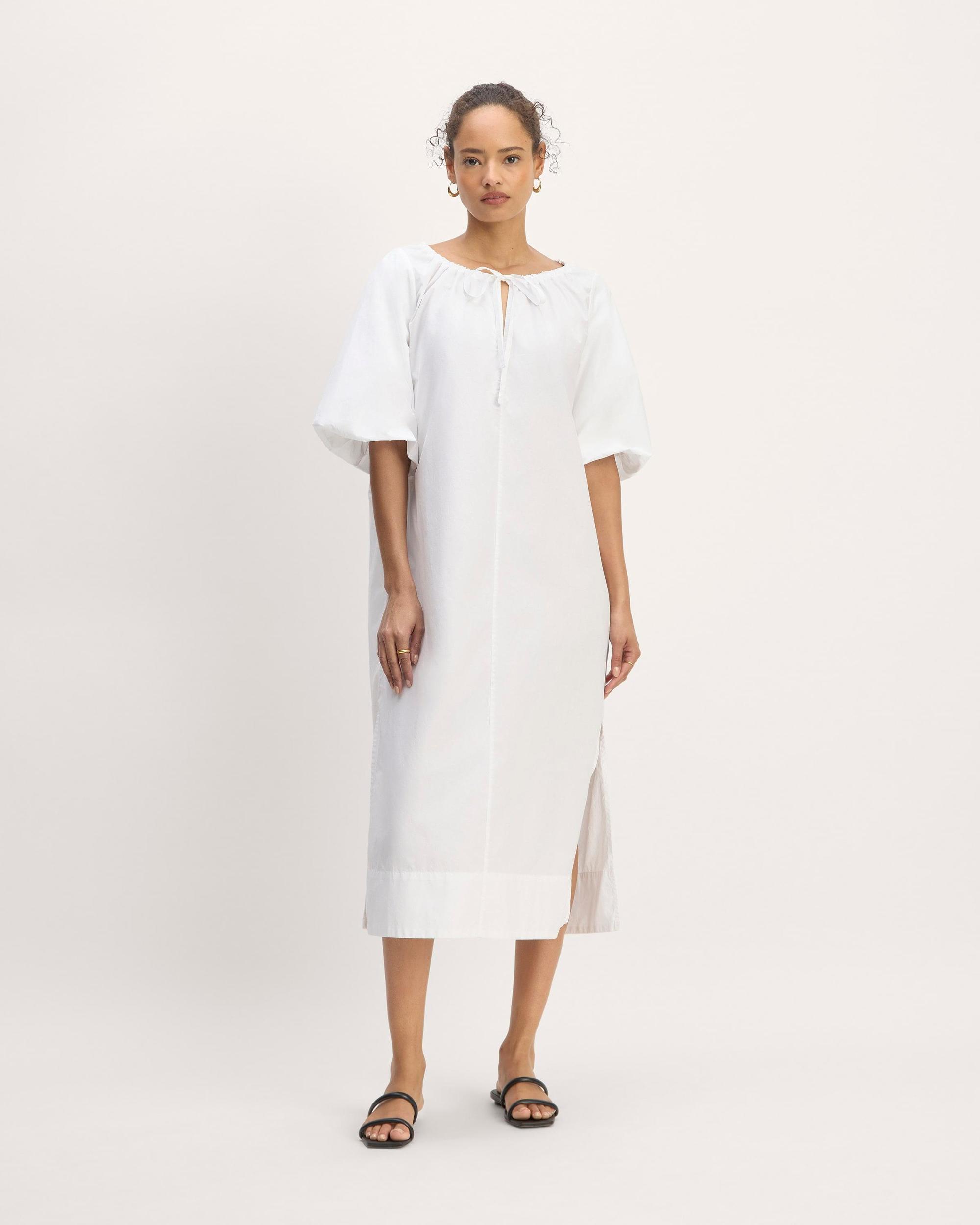 The Supima® Puff-Sleeve Dress Product Image