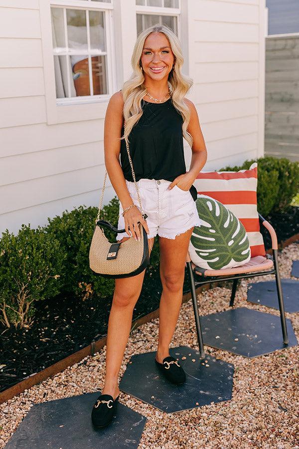 Simply Sweet Shift Top in Black Product Image