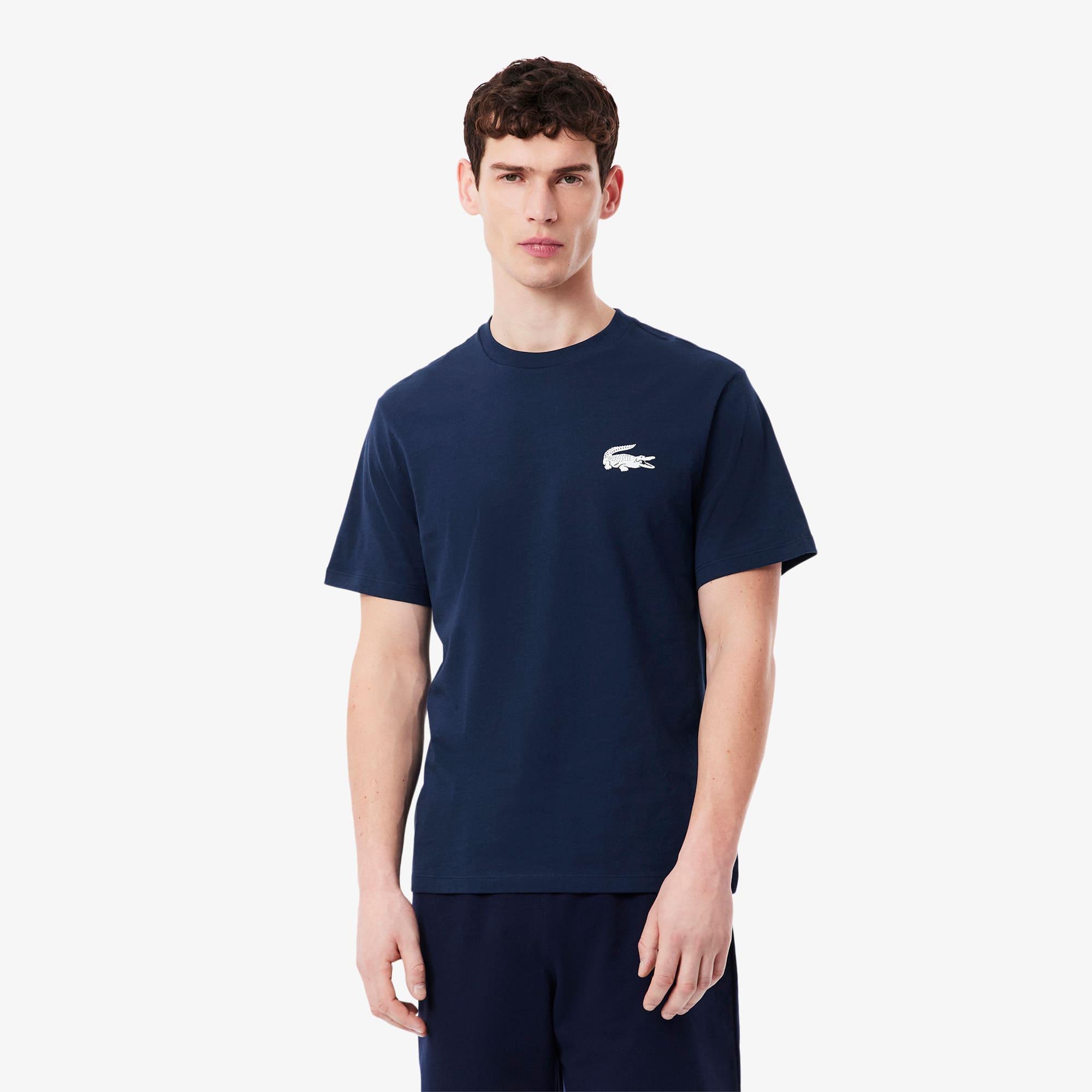 Crocodile Print Cotton Loungewear T-Shirt Product Image
