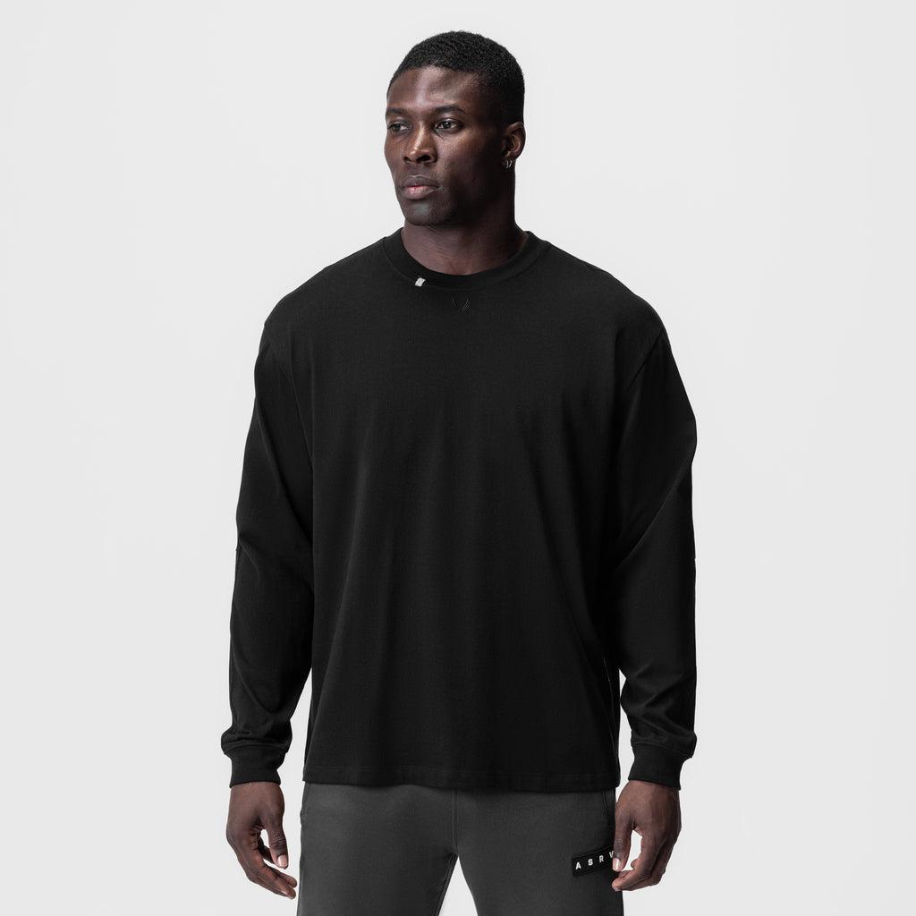 0851. Tech Essential™ Relaxed Long Sleeve - Black/Black "OTWR" Product Image