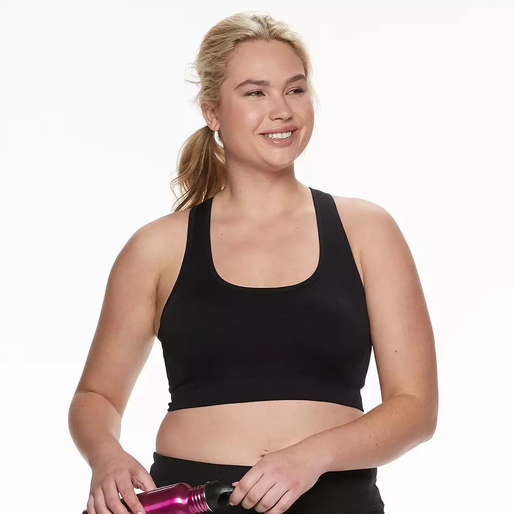 Plus Size Tek Gear® Seamless Low-Impact Sports Bra, Women's, Size: 1XL, Surely Red Product Image