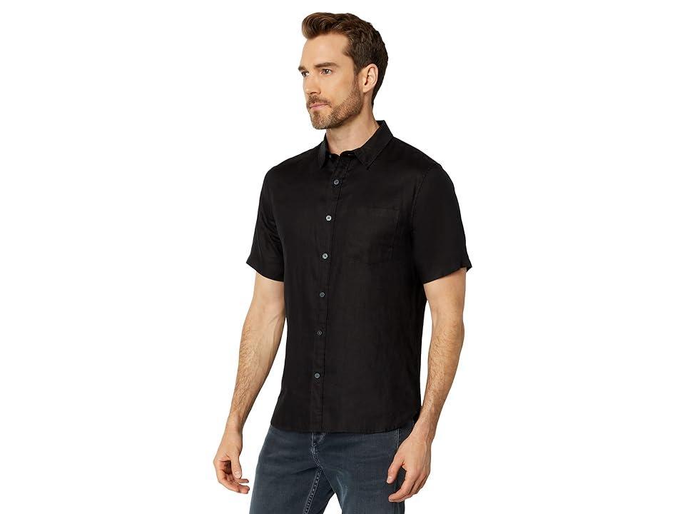Mens Linen Short-Sleeve Button-Up Shirt Product Image