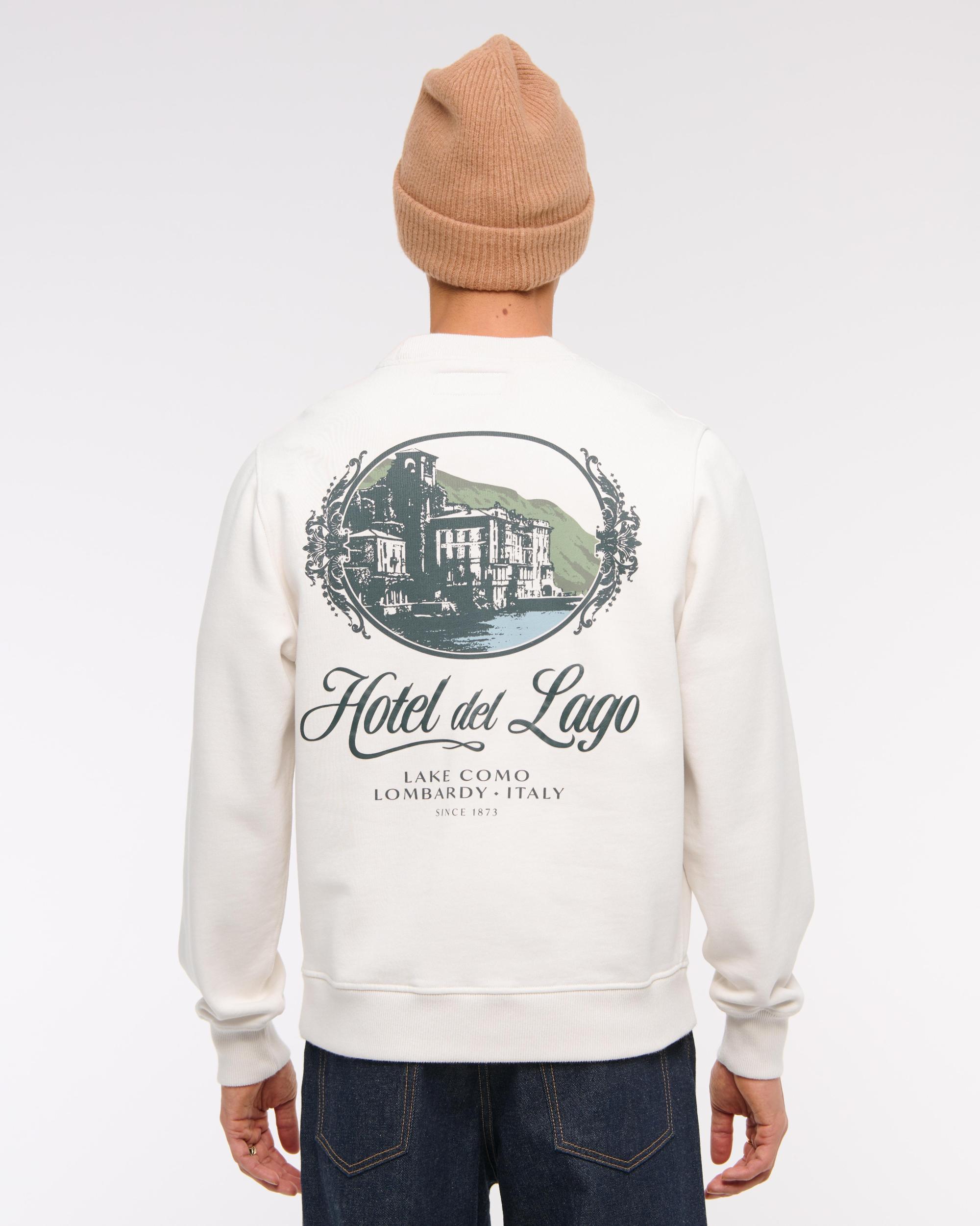 Premium Heavyweight Graphic Crew Sweatshirt Product Image