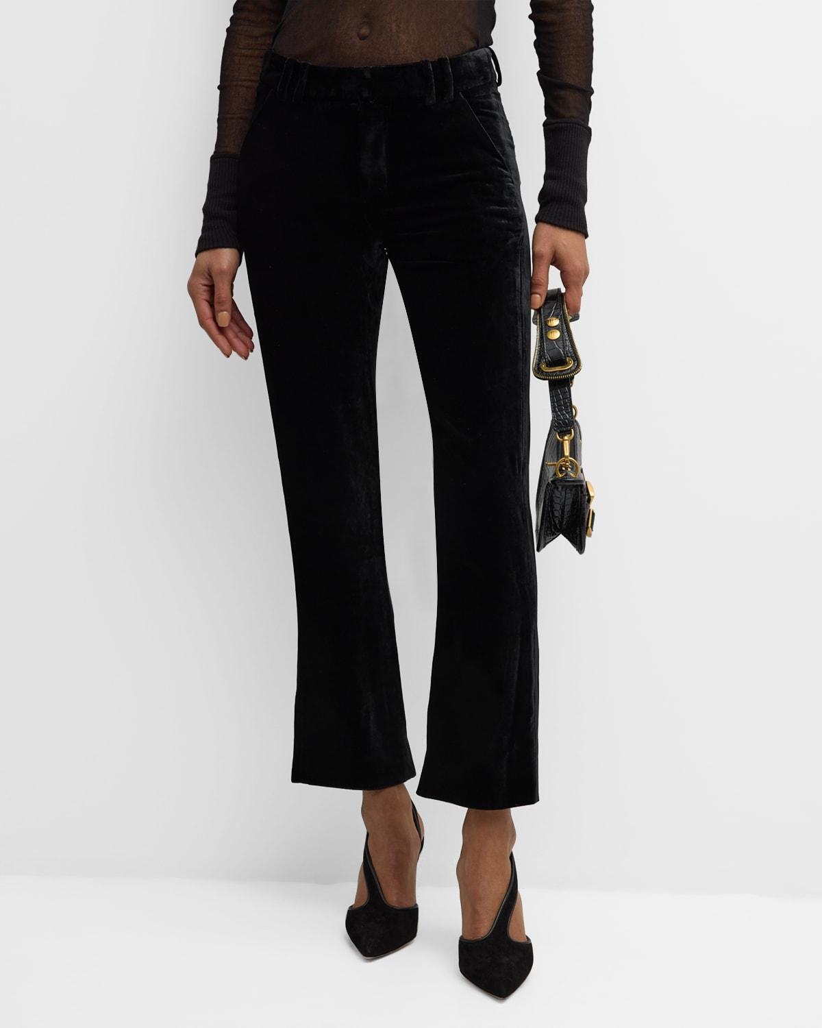 Womens Velvet Bootcut Pants Product Image