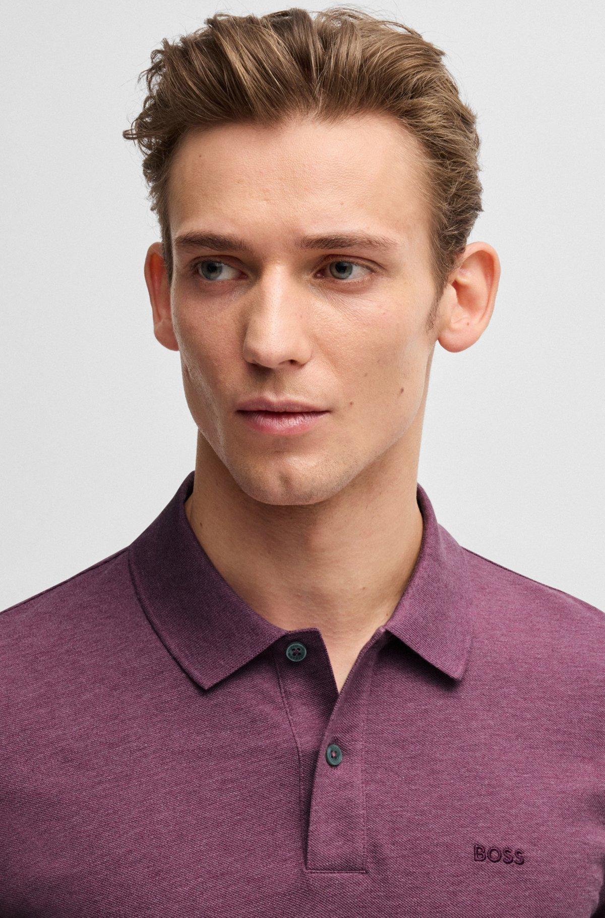Pallas polo shirt in cotton piqué with logo details Product Image