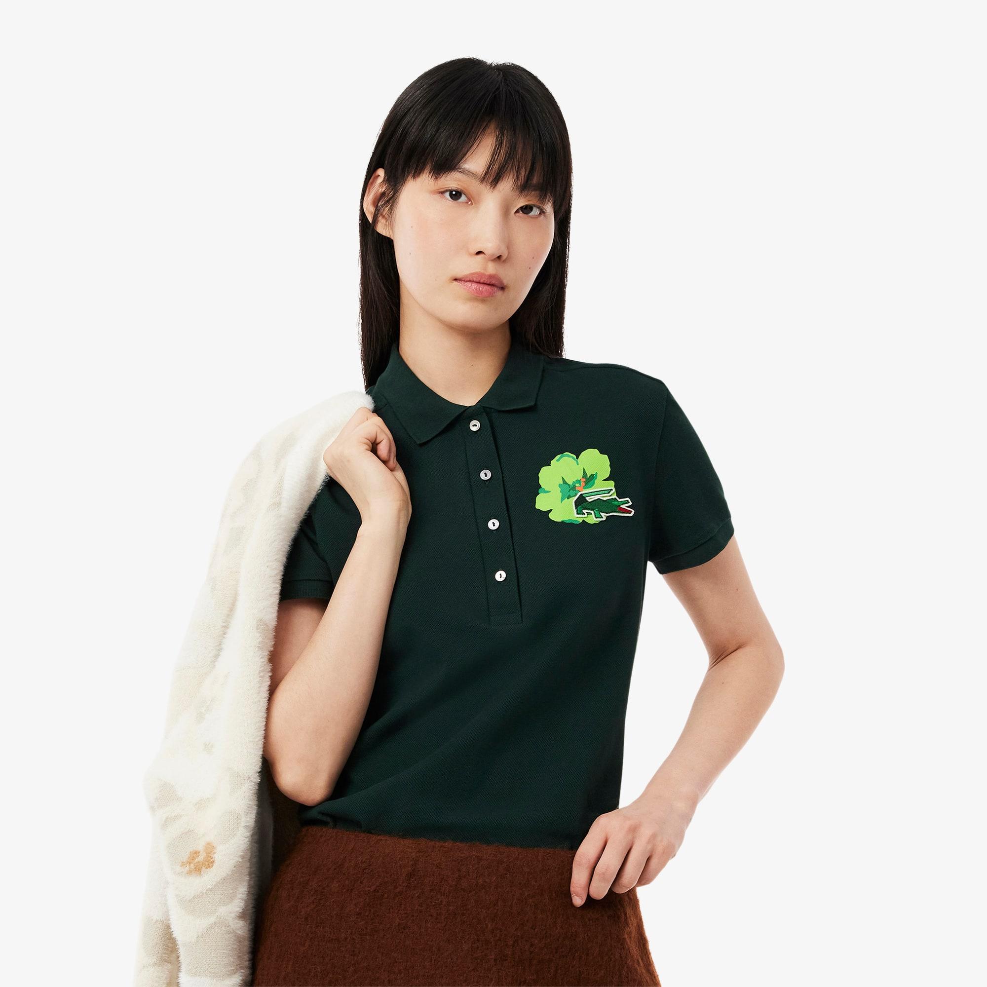Women's Slim Fit L.12.D Stretch Mini Piqué Polo Product Image