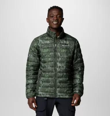 Men's Columbia Powder Lite II Jacket, Size: Medium, Greenscape Print Product Image