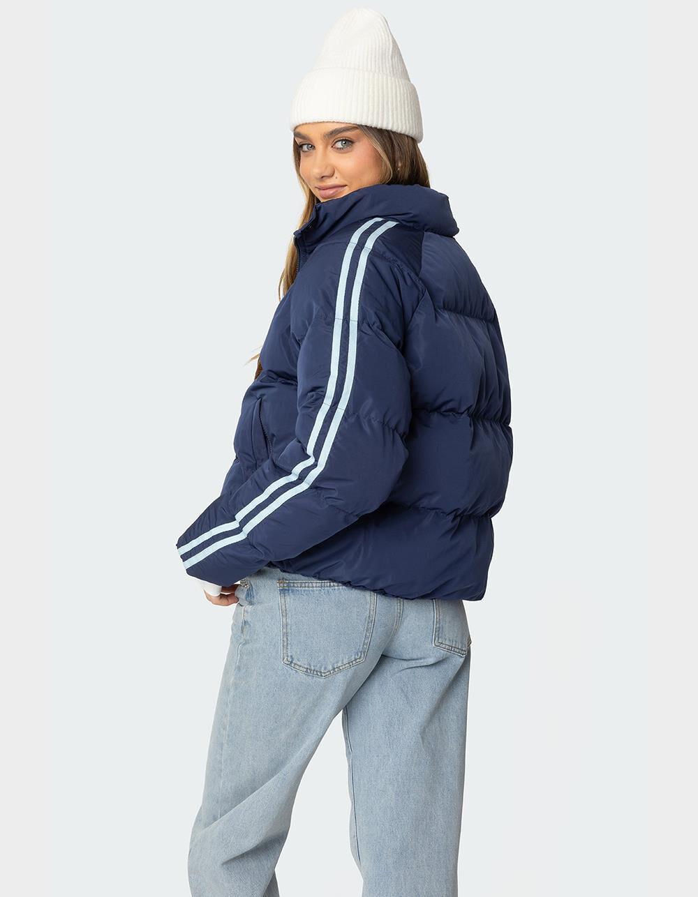 EDIKTED Sherry Side Striped Puffer Jacket Product Image