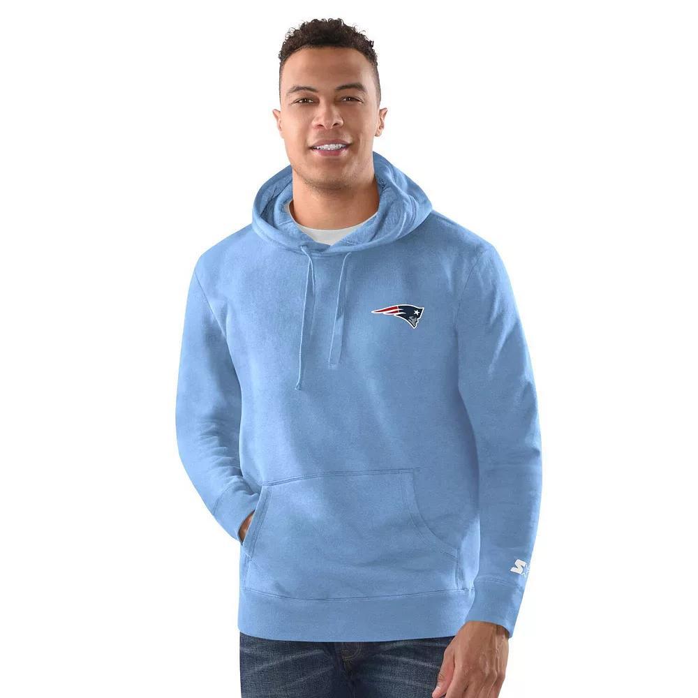 Men's Starter  Heather Gray Kansas City Chiefs Pullover Hoodie, Size: Large, Grey Product Image