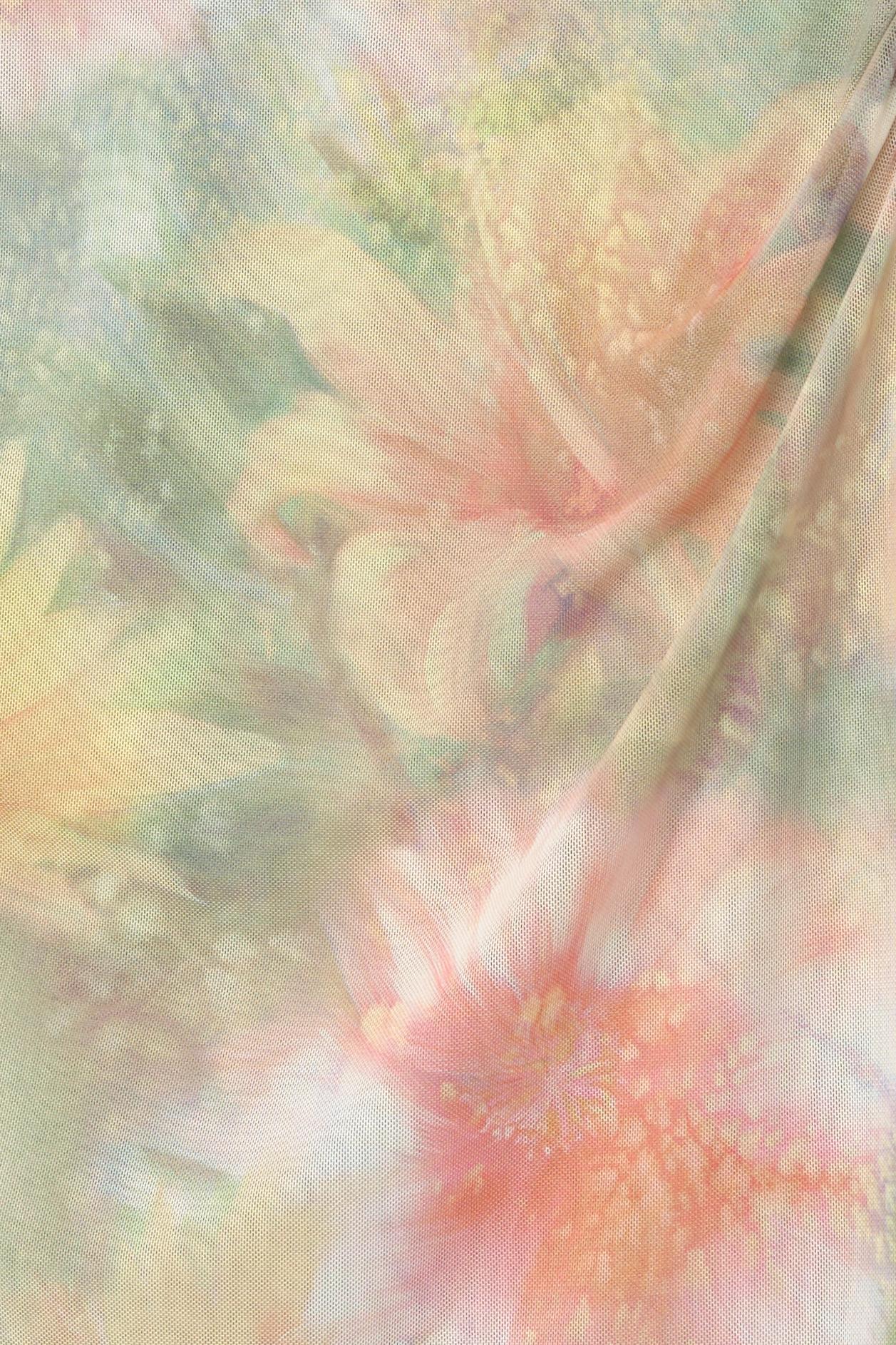 Printed tulle mini skirt Product Image